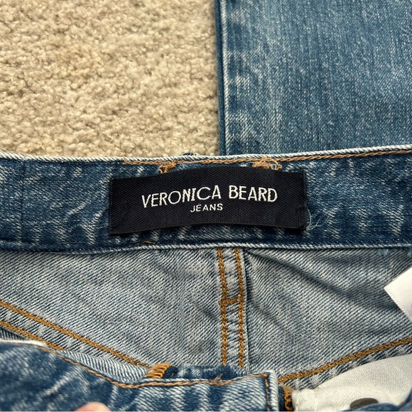Veronica Beard Taylor Relaxed Wide Leg High Rise Denim Jeans Size 26 - Picture 6 of 11